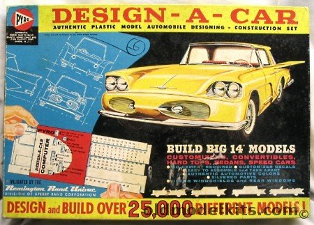 Pyro Design-A-Car Automobile Designing and Construction Set, 361-698 plastic model kit